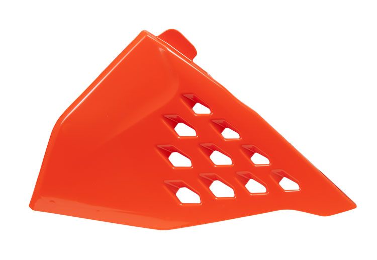 ArtR-FIKTMARSX99 RTech Airbox Abdeckung links für KTM SX SXF 125 250 350 19- / EXC 20- mit Belüftung Orange