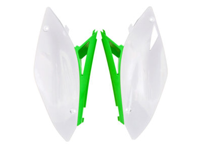 RTechmx Seitenteile KXF 250 09-12 / 450 09-11 weiß/grün