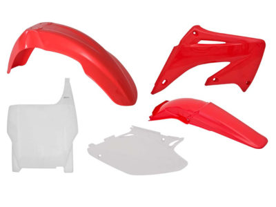 RTechmx Plastikkit Honda CR125/250 2004-2007 Rot/Weiß OEM 5tlg.