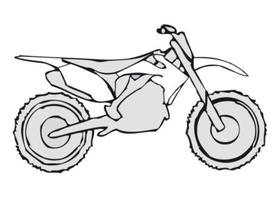 RTechmx Plastikkit Honda CRF 450 13-16 / CRF 250 14-17 Weiß 4tlg.