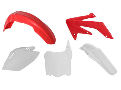 RTechmx Plastikkit Honda CRF 450 08 Rot/Weiß OEM 2008 5tlg.