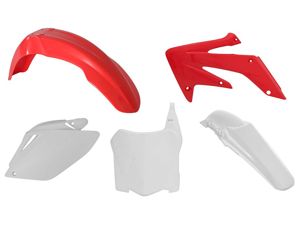 RTechmx Plastikkit Honda CRF 450 08 Rot/Weiß OEM 2008 5tlg.