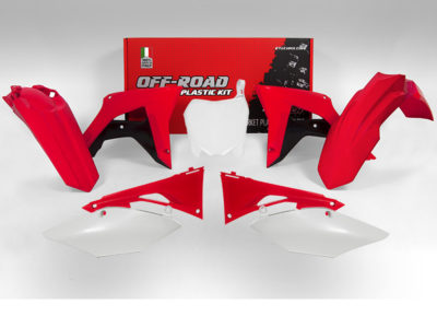 RTechmx Plastikkit Honda CRF 450 17-20 / CRF 250 18-21 Rot/Weiß OEM 6tlg.