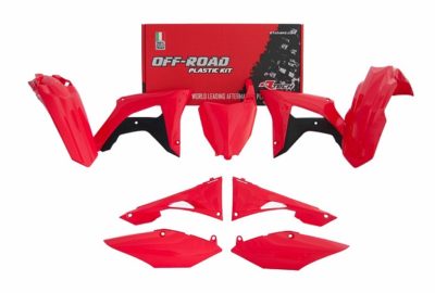 RTechmx Plastikkit Honda CRF 450 17-20 / CRF 250 18-21 Rot Schwarz 6tlg.