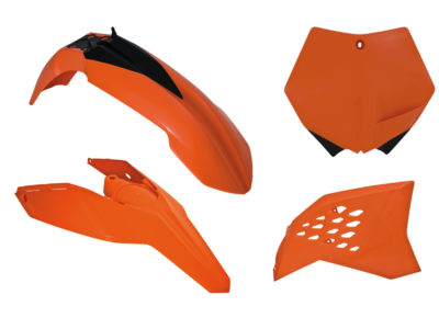 RTechmx Plastikkit für KTM SXF 07-10 EXC 08-11 Orange 4 tlg.