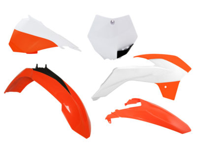 RTechmx Plastikkit für KTM SX 85 13-17 Orange/Weiß 2015 OEM 5 tlg.