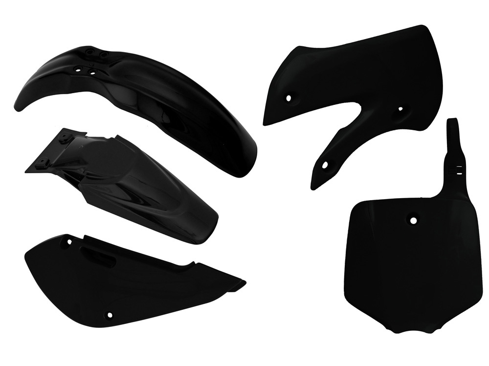 RTechmx Plastikkit Kawasaki KX 65 2001- Schwarz