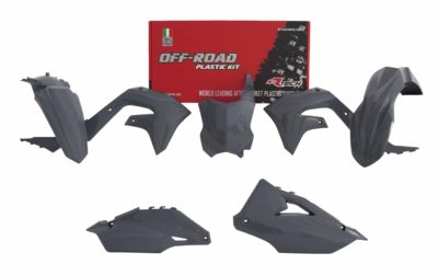 RTechmx Plastikkit Kawasaki KX 450 2019- / KXF 250 21- Grau 5 tlg.