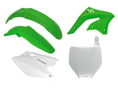 RTechmx Plastikkit Kawasaki KXF 450 06-08 Grün/Weiß 5tlg.