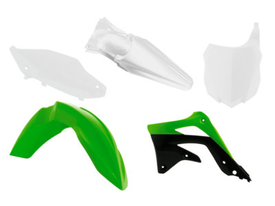 RTechmx Plastikkit Kawasaki KXF 450 13-15 Grün/Schwarz/Weiß 5 tlg.