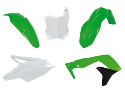 RTechmx Plastikkit Kawasaki KXF 250 17-20 Grün/Schwarz/Weiß 5 tlg.