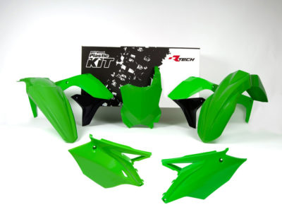 RTechmx Plastikkit Kawasaki KXF 250 17-20 Grün/Schwarz 5 tlg.