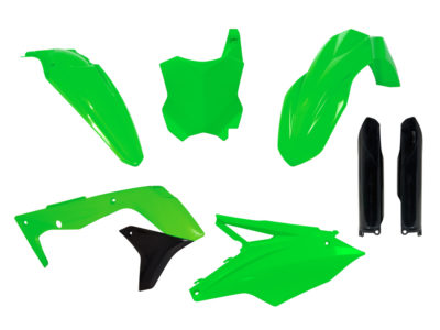 RTechmx Plastikkit Kawasaki KXF 250 17-20 Neon Grün/Schwarz 6 tlg.