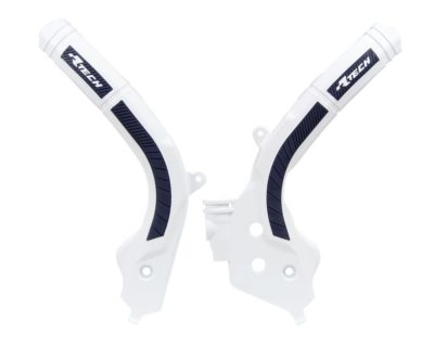 RTechmx Rtech Grip Rahmenschützer für KTM SX/F 16-18, EXC 17-19 für Husqvarna TC FC 16-, FE TE 17- Weiß Schwarz