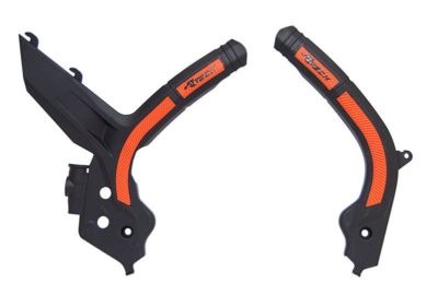 RTechmx Rtech Grip Rahmenschützer für KTM SX/F 19-, EXC 20- Schwarz Orange