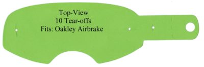 Polywel Abreißscheiben Tearoffs Visiere 10er Pack Oakley Airbrake