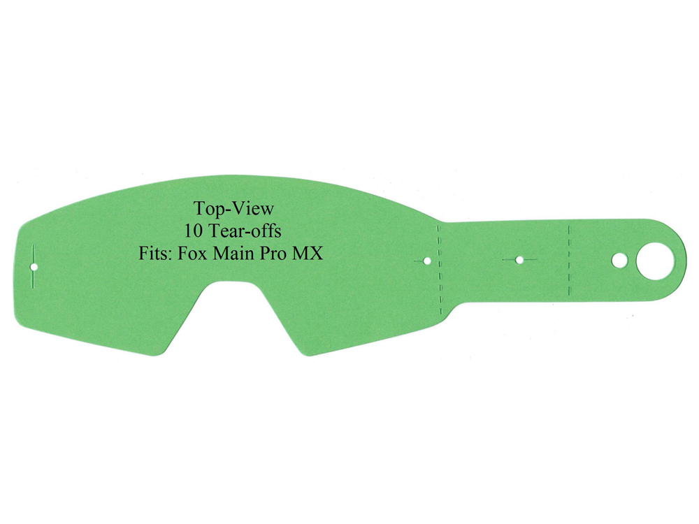 Polywel Abreißscheiben Tearoffs Visiere 10er Pack FOX Main Pro/Encore