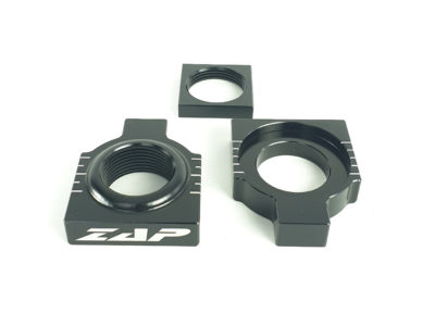 ZAP Achsenblöcke für KTM SX SXF 125 250 350 13-, für Husqvarna FC TC 2014- 25mm Schwarz