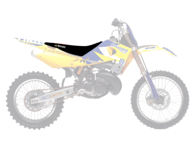 BLACKBIRD Sitzbezug Seatcover Double Grip DG3 für Husqvarna CR WR 125 09-13 schwarz rot