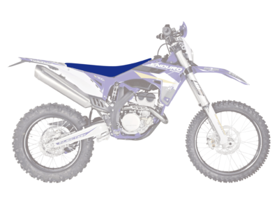 BLACKBIRD Sitzbezug Seatcover Pyramid Gripper SHERCO SE SEF 250 300 450 14-16 blau