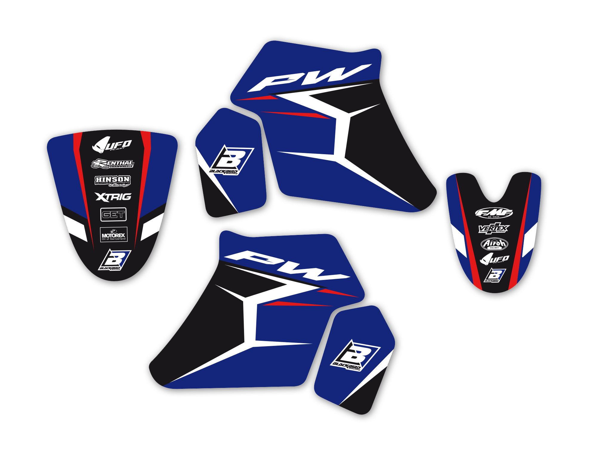 BLACKBIRD Dekorsatz Graphicskit DREAM 4 Yamaha PW 50 90-20