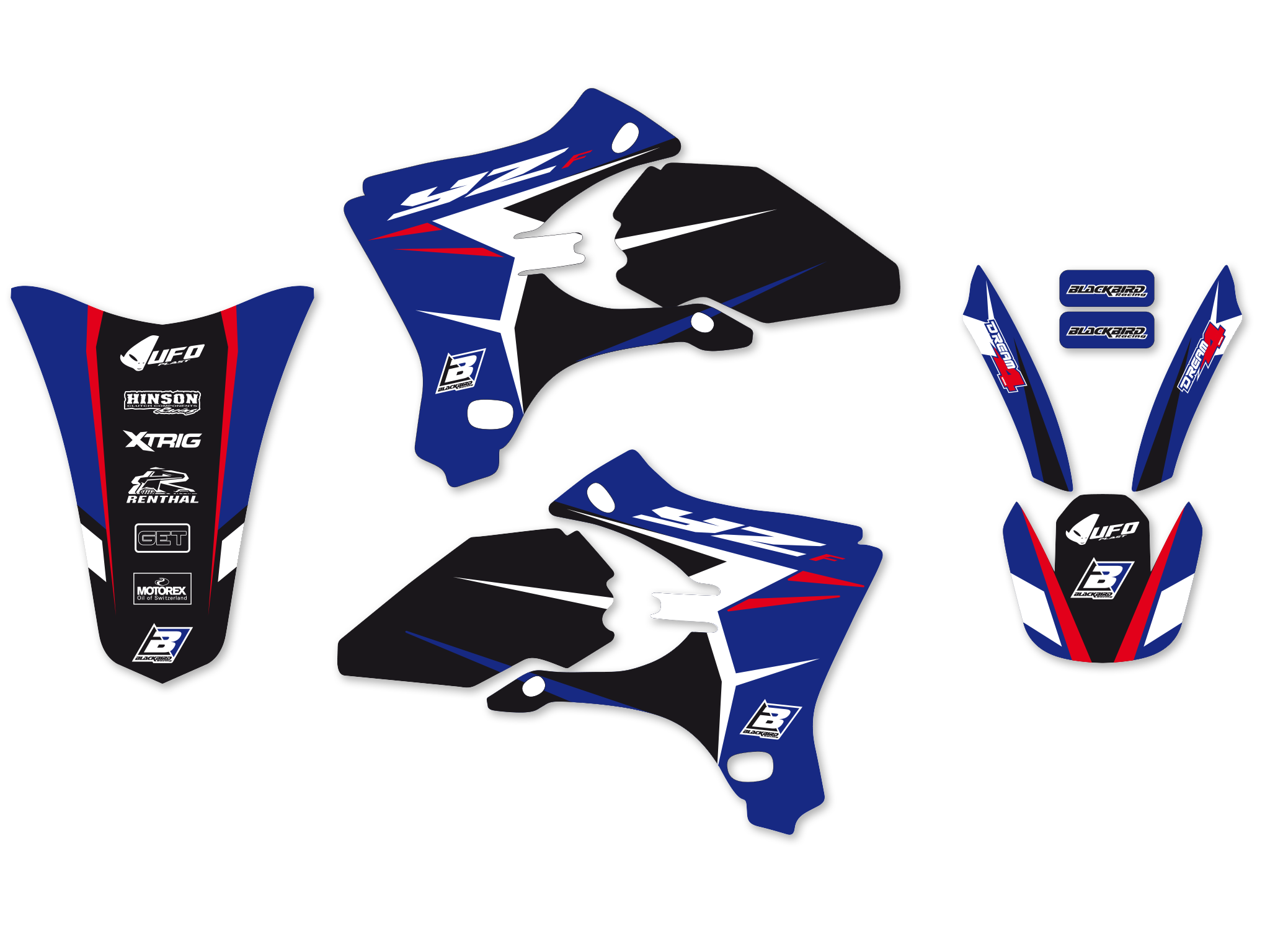 BLACKBIRD Dekorsatz Graphicskit DREAM 4 Yamaha YZF 250 450 03-05
