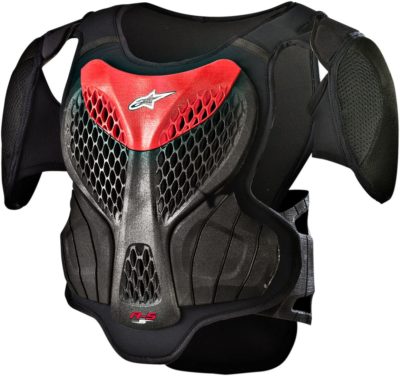 ALPINESTARS YOUTH KIDS A-5 S PROTEKTOR BRUSTPANZER BLACK/RED