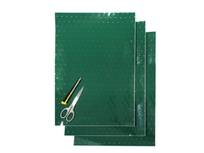 BLACKBIRD DICKE FOLIE KLEBEFOLIE SHEETS GELOCHT 47X33 CM 3 STÜCK GRÜN