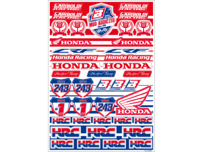 BLACKBIRD HONDA CR CRF GARIBOLDI LOGO DECAL AUFKLEBER KIT