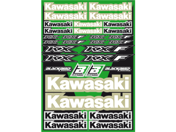 BLACKBIRD UNIVERSAL DECAL KIT DEKOR AUFKLEBER BOGEN KAWASAKI KX KXF 125 250 450