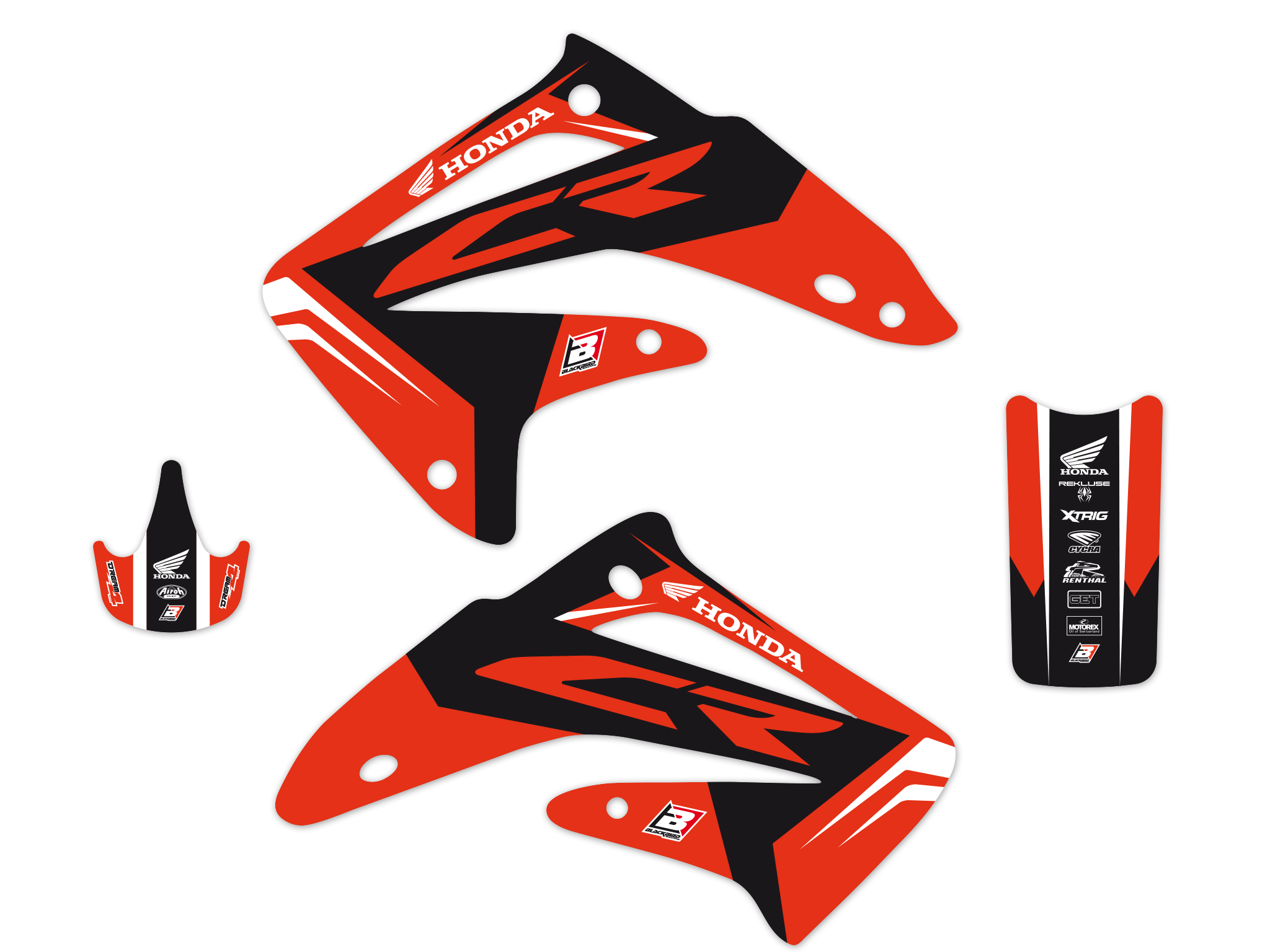 BLACKBIRD Dekorsatz Graphicskit mit Sitzbezug Honda CR 85 03-07