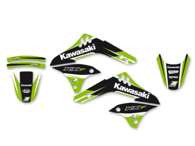 BLACKBIRD Dekorsatz Graphicskit mit Sitzbezug DR4 Kawasaki KXF 450 08-06