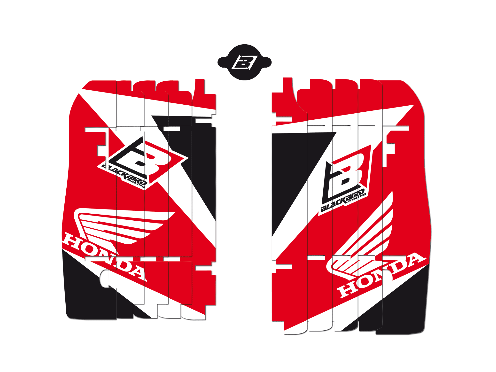 BLACKBIRD Kühlergrill Kühlerlamellen Dekor Honda CRF 250 10-13 / 450 09-12
