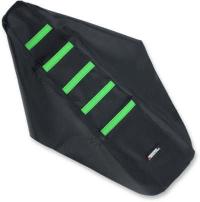 MOOSE SITZBEZUG SEAT COVER RIBBED GRÜN KAWASAKI KXF 250 17-18