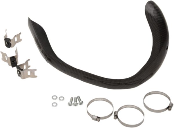 MOOSE CARBON AUSPUFFSCHUTZ PIPE GUARD für KTM EXC-F 350 FC 350 17-18