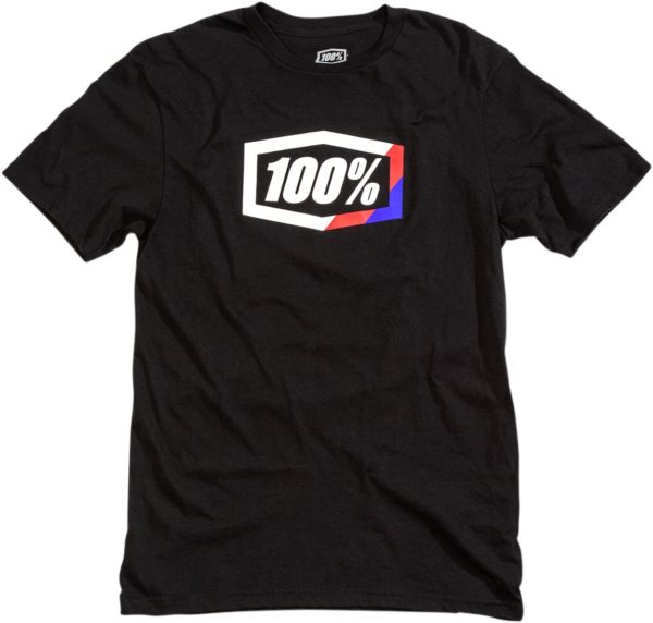 100% TEE STRIPES T-SHIRT SCHWARZ