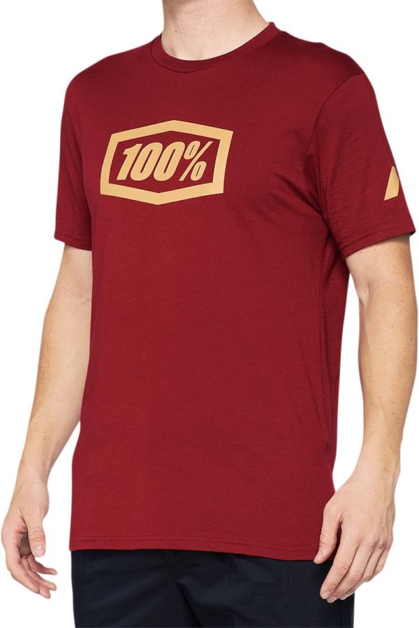 100% TEE ESSENTIAL T-SHIRT BRICK