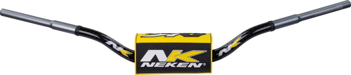 NEKEN 28,6MM ALU LENKER HANDLEBAR SFH CONICAL DESIGN HONDA CRF SCHWARZ GELB