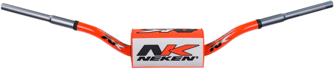 NEKEN 28,6MM ALU LENKER HANDLEBAR SFH CONICAL DESIGN K-BAR ORANGE WEISS