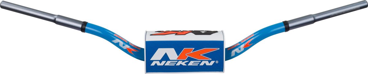 NEKEN 28,6MM ALU LENKER HANDLEBAR SFH CONICAL DESIGN K-BAR LIGHT BLUE WEISS