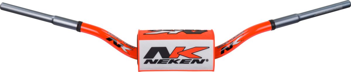NEKEN 28,6MM ALU LENKER HANDLEBAR SFH CONICAL DESIGN YAMAHA YZ YZF ORANGE WEISS