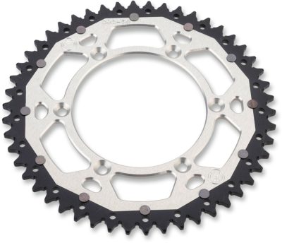 MOOSE KETTENRAD CHAINWHEEL DUAL SILBER YAMAHA YZ YZF WRF 125 250 450 99-21