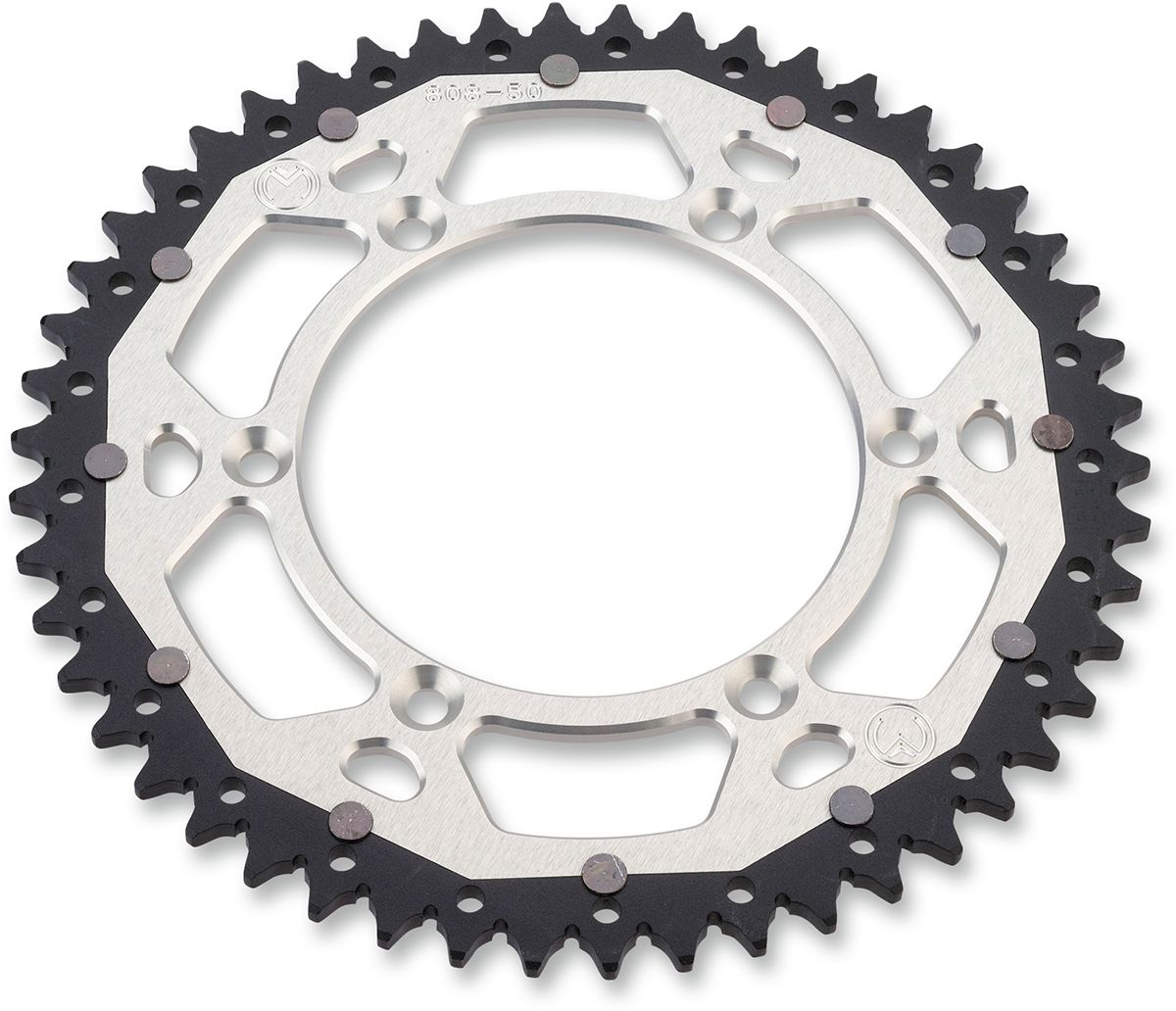 MOOSE KETTENRAD CHAINWHEEL DUAL SILBER für Husqvarna CR WR 125 250 81-13