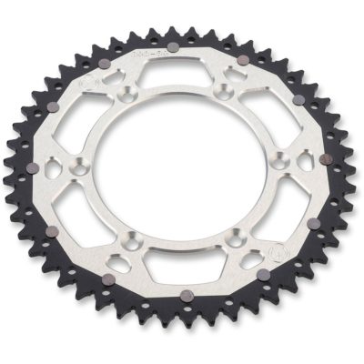 MOOSE KETTENRAD CHAINWHEEL DUAL SILBER KAWASAKI KX KXF 125 250 450