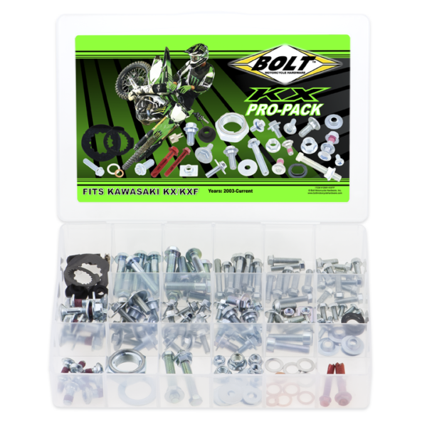 BOLT Pro-Pack Schraubenkit Kawasaki KXF 2003- 170-teilig