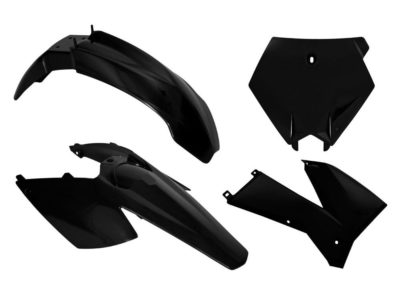 RTechmx Plastikkit für KTM SXF 05-06 EXC 05-07 schwarz 4 tlg.