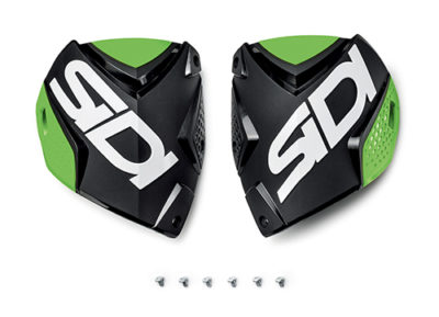 Sidi CF2 shin plate Black-Green Fluo