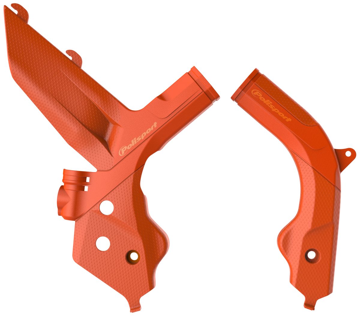 POLISPORT Rahmenschützer Rahmenprotektor für KTM SXF 150 19-/EXC 150 20- ORANGE