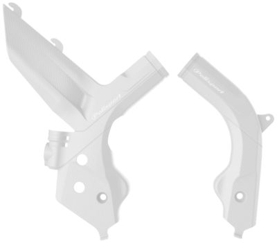 POLISPORT Rahmenschützer Rahmenprotektor für KTM SXF 150 19-/EXC 150 20- WHITE