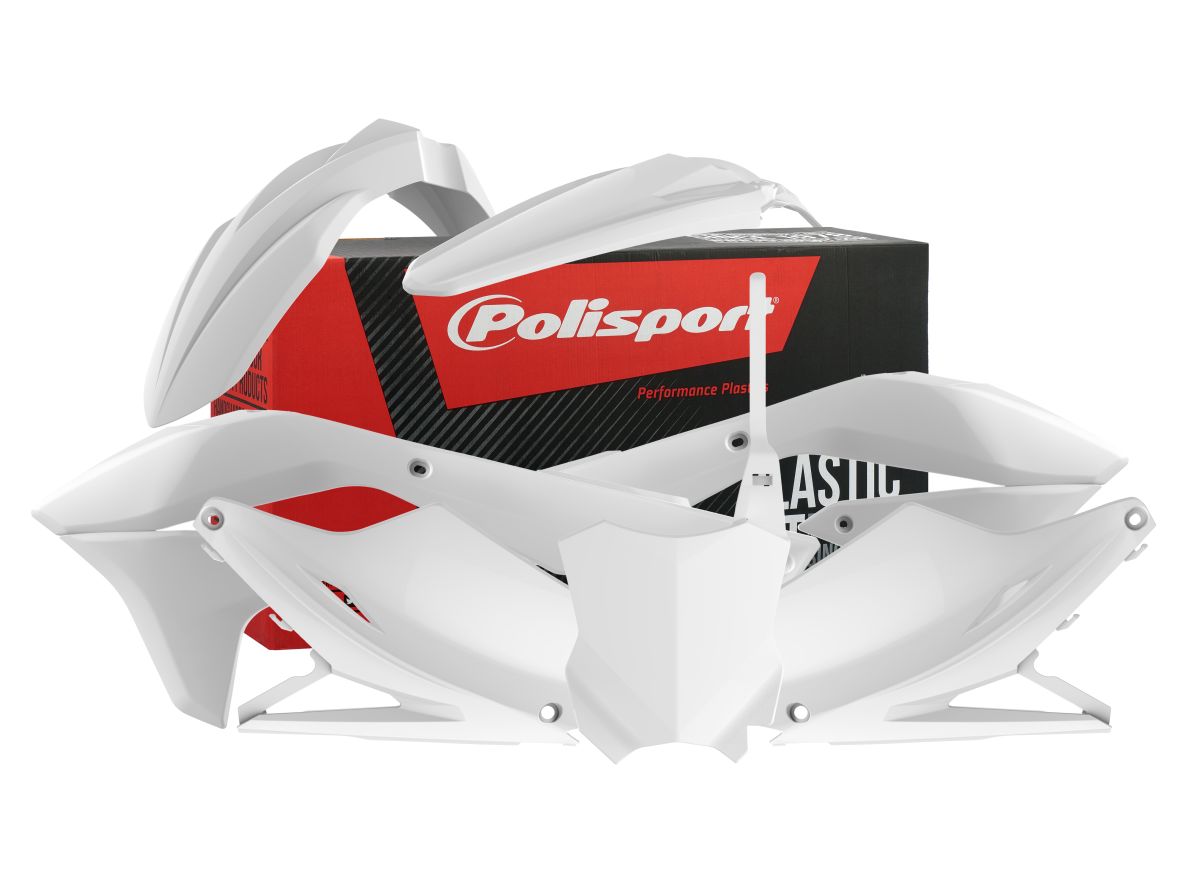 POLISPORT PLASTIKKIT PLASTIKSATZ KAWASAKI KXF 450 16-18 WHITE